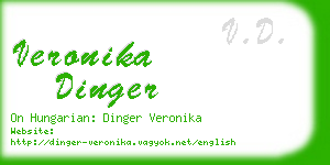 veronika dinger business card